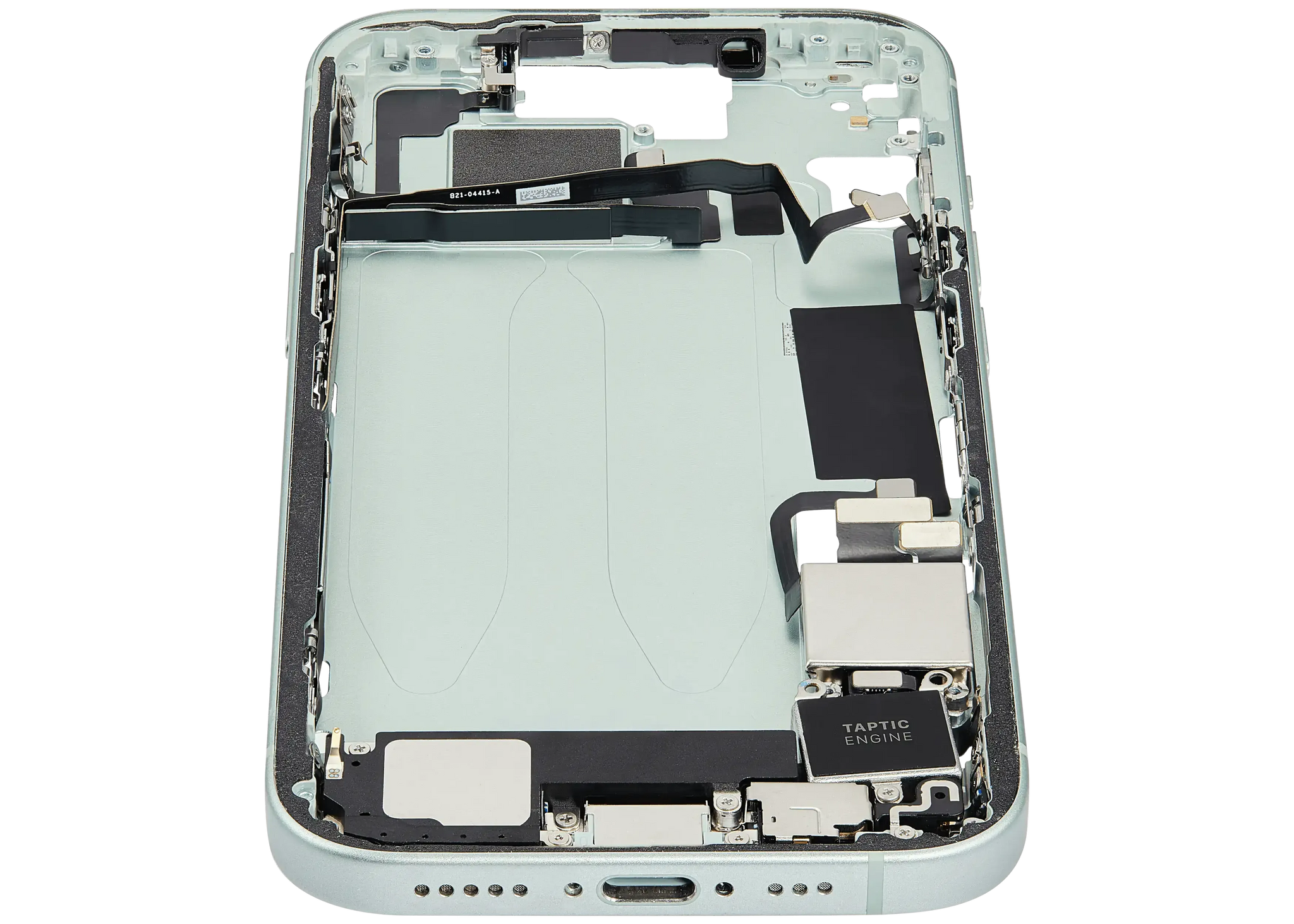Mid-Frame Housing W/ Charging Port Flex & Small Parts For iPhone 15 (US Version) (Pull) (Green)
