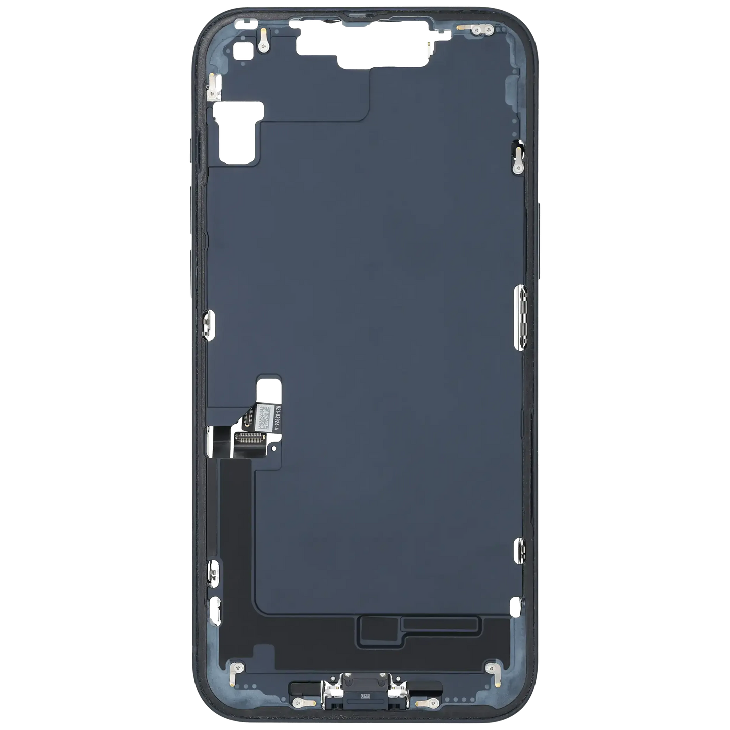 Mid-Frame Housing W/ Charging Port Flex & Small Parts For iPhone 14 Plus (EU / Global Version) (Pull) (Midnight)