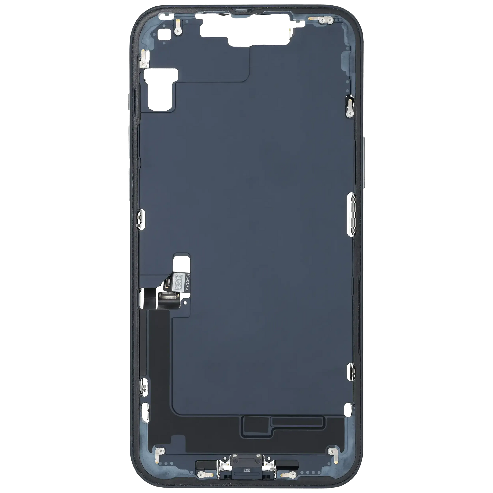 Mid-Frame Housing W/ Charging Port Flex & Small Parts For iPhone 14 Plus (EU / Global Version) (Pull) (Midnight)