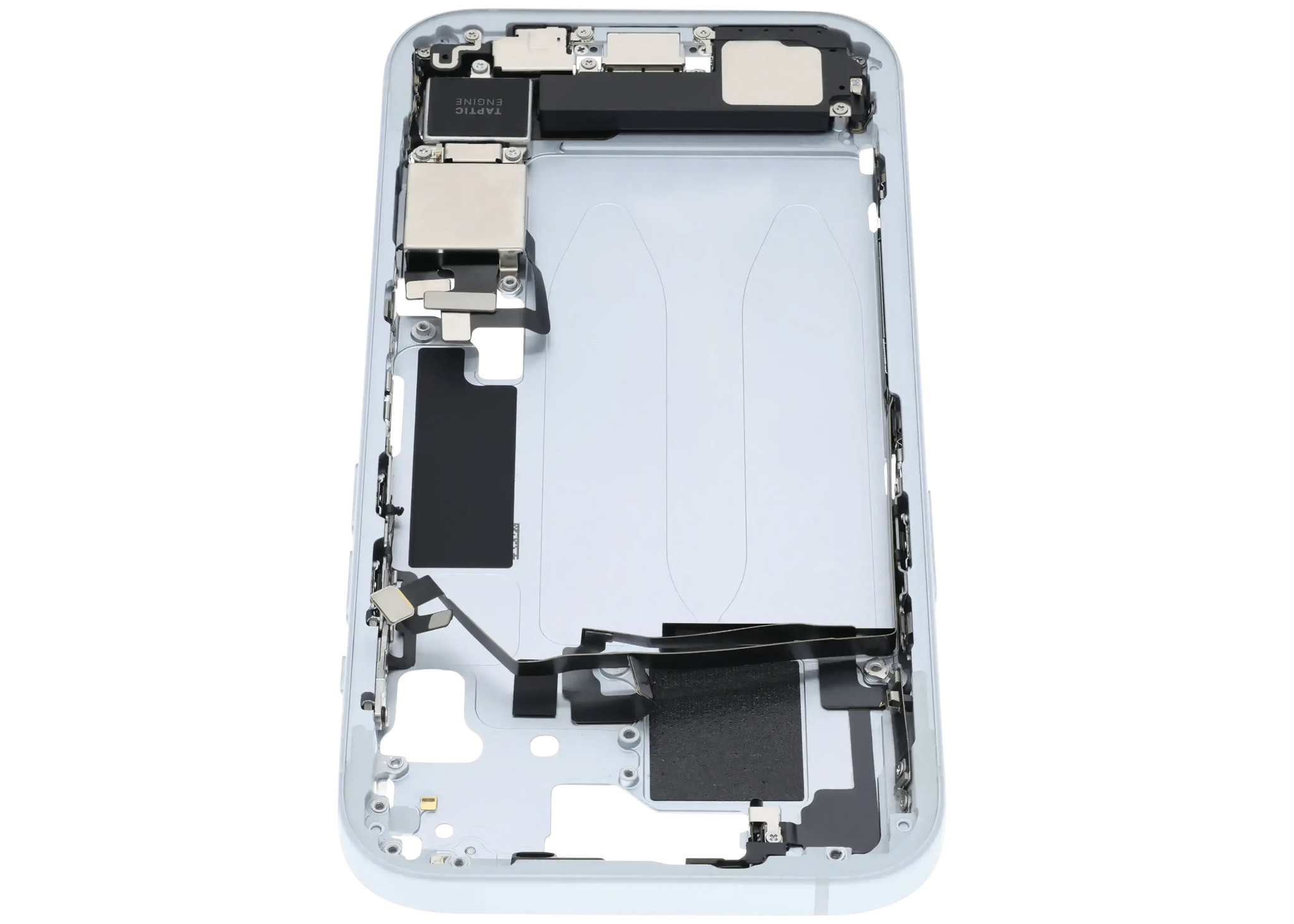 Mid-Frame Housing W/ Charging Port Flex & Small Parts For iPhone 15 (US Version) (Pull) (Blue)