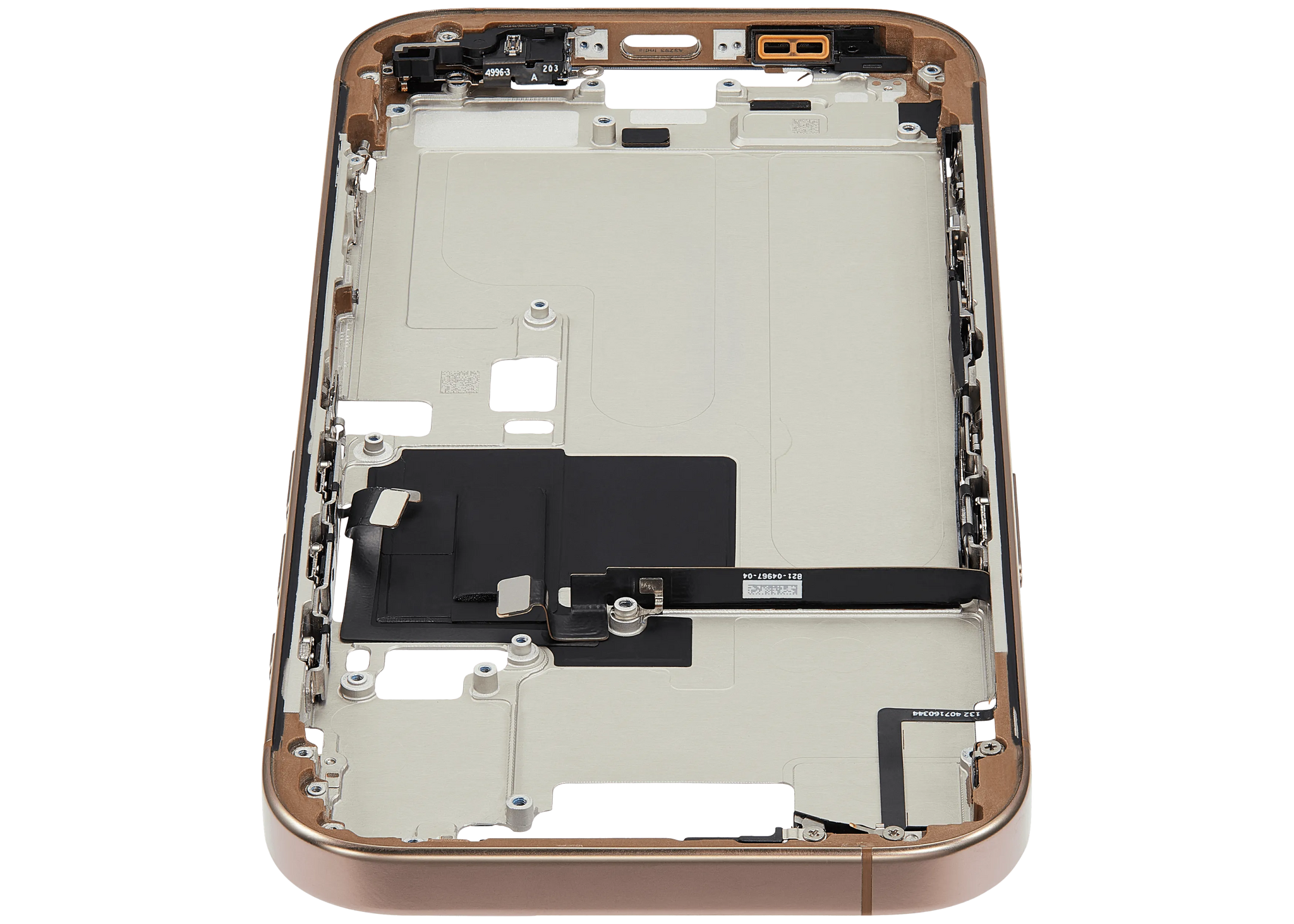 Mid-Frame Housing W/ Small Parts For iPhone 16 Pro (EU / Global Version) (Pull) (Desert Titanium)