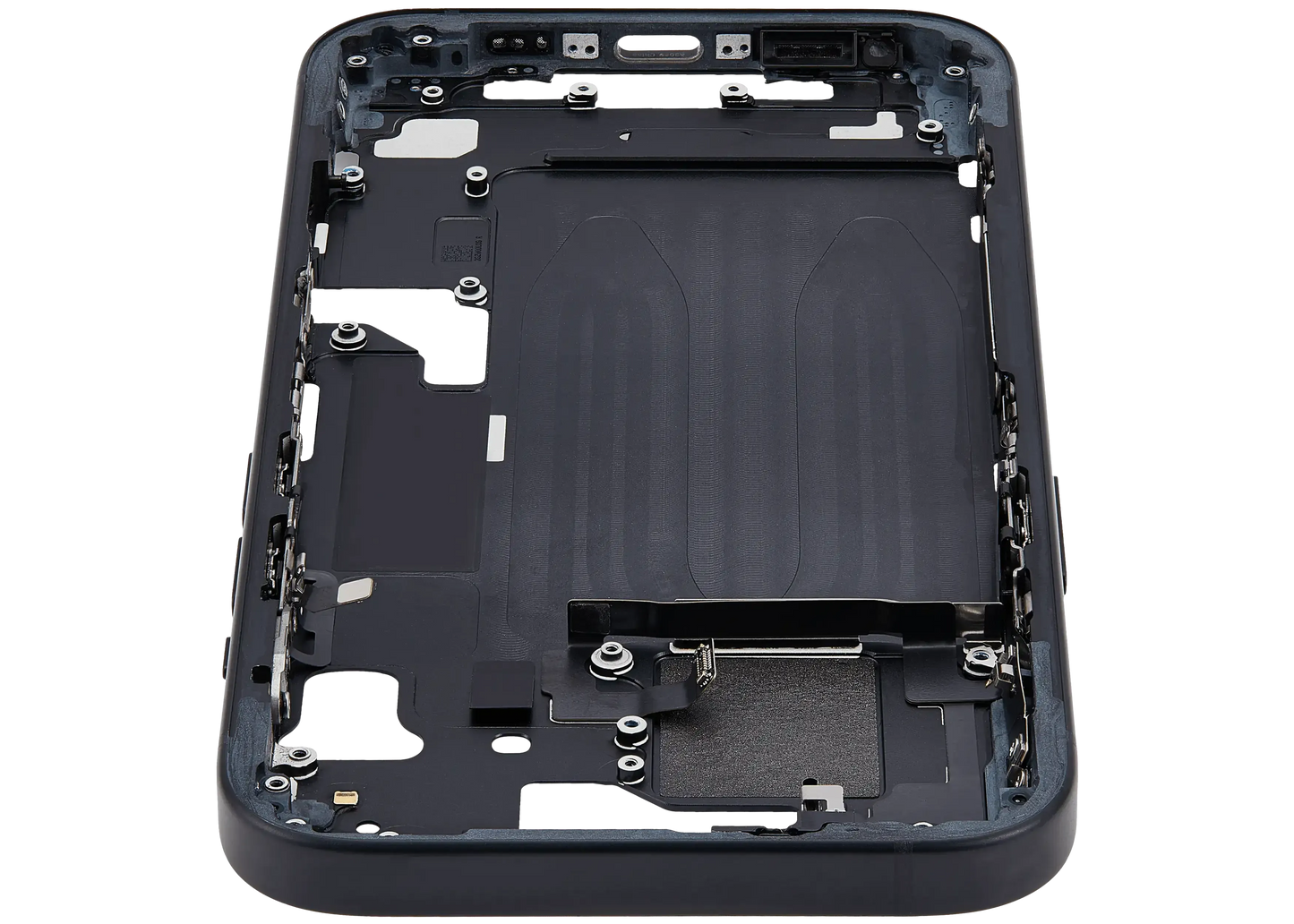 Mid-Frame Housing W/ Small Parts For iPhone 15 (EU / Global Version) (Pull) (Black)