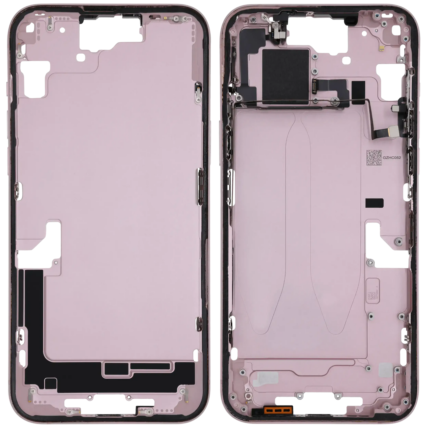 Mid-Frame Housing W/ Small Parts For iPhone 15 Plus (US Version) (Pull) (Pink)