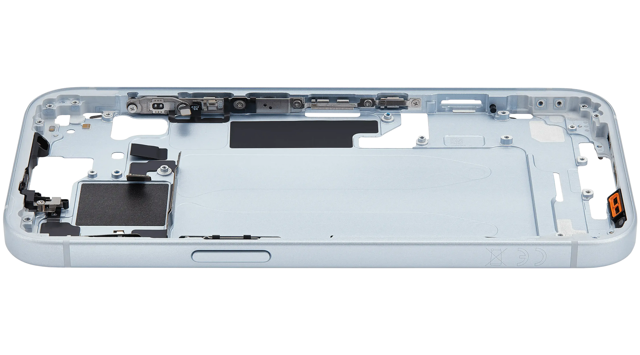 Mid-Frame Housing W/ Small Parts For iPhone 15 (EU / Global Version) (Pull) (Blue)