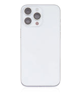 Back Housing W/ Small Parts For iPhone 14 Pro Max (US Version) (Pull) (Silver)