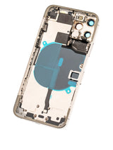 Back Housing W/ Small Components Pre-Installed For iPhone 11 Pro (Pull) (Silver)