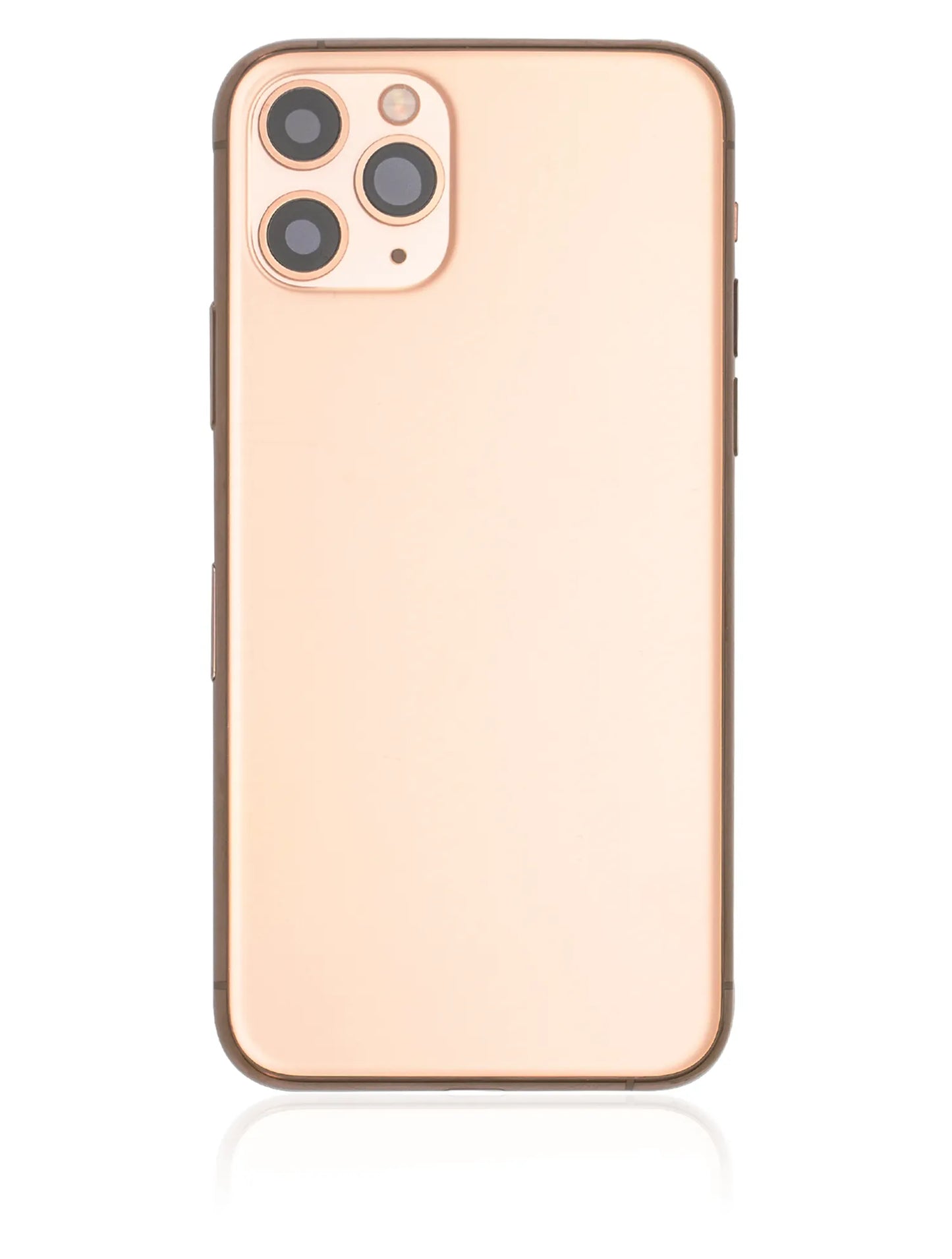 Back Housing W/ Small Components Pre-Installed For iPhone 11 Pro (Pull) (Gold)