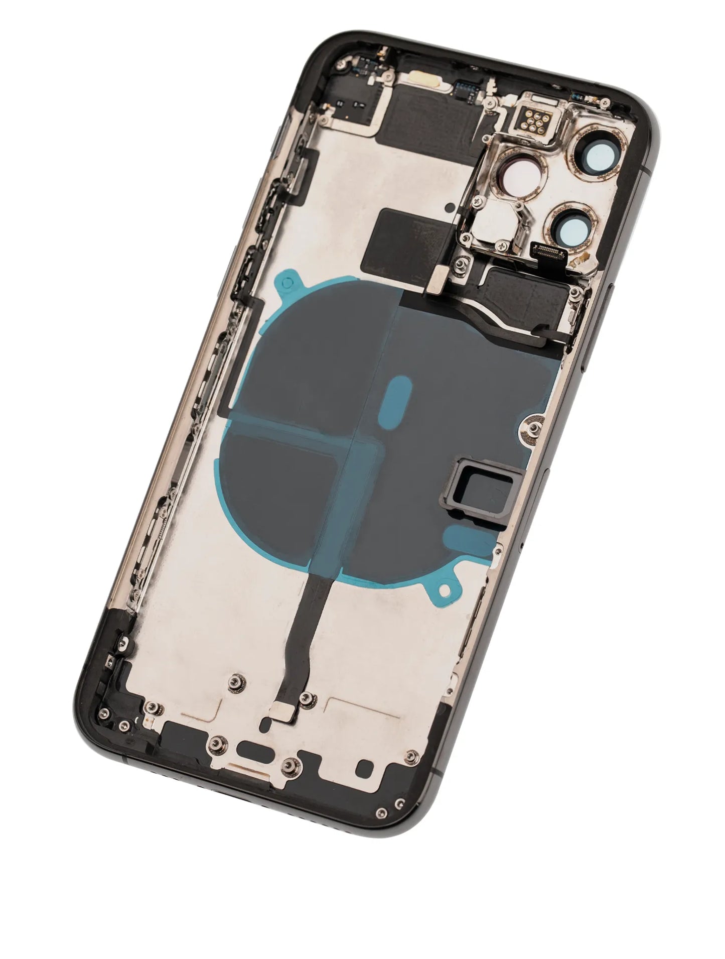 Back Housing W/ Small Components Pre-Installed For iPhone 11 Pro (Pull) (Matte Space Gray)