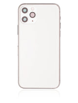 Back Housing W/ Small Components Pre-Installed For iPhone 11 Pro (Pull) (Matte Silver)
