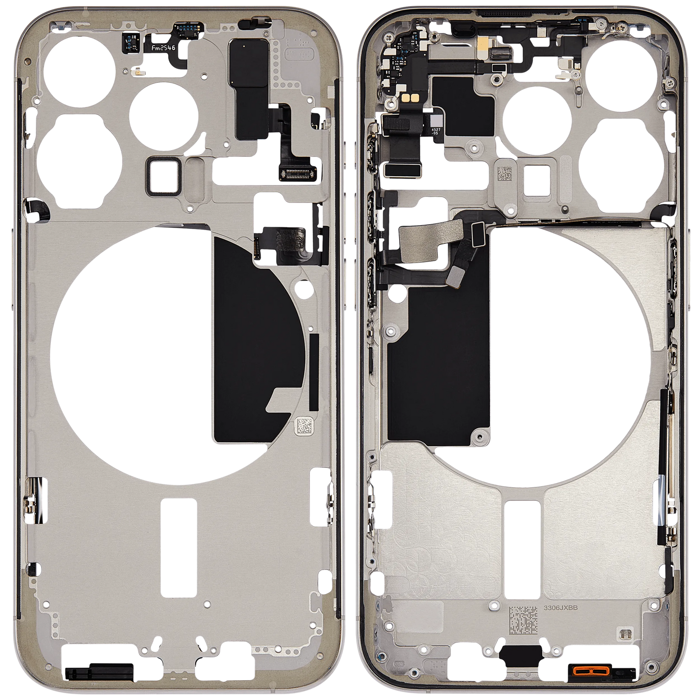 Mid-Frame Housing W/ Small Parts For iPhone 15 Pro (US Version) (Pull) (Natural Titanium)