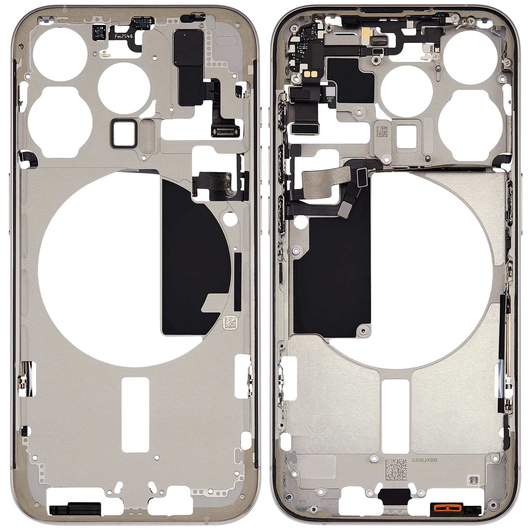 Mid-Frame Housing W/ Small Parts For iPhone 15 Pro (US Version) (Pull) (Natural Titanium)