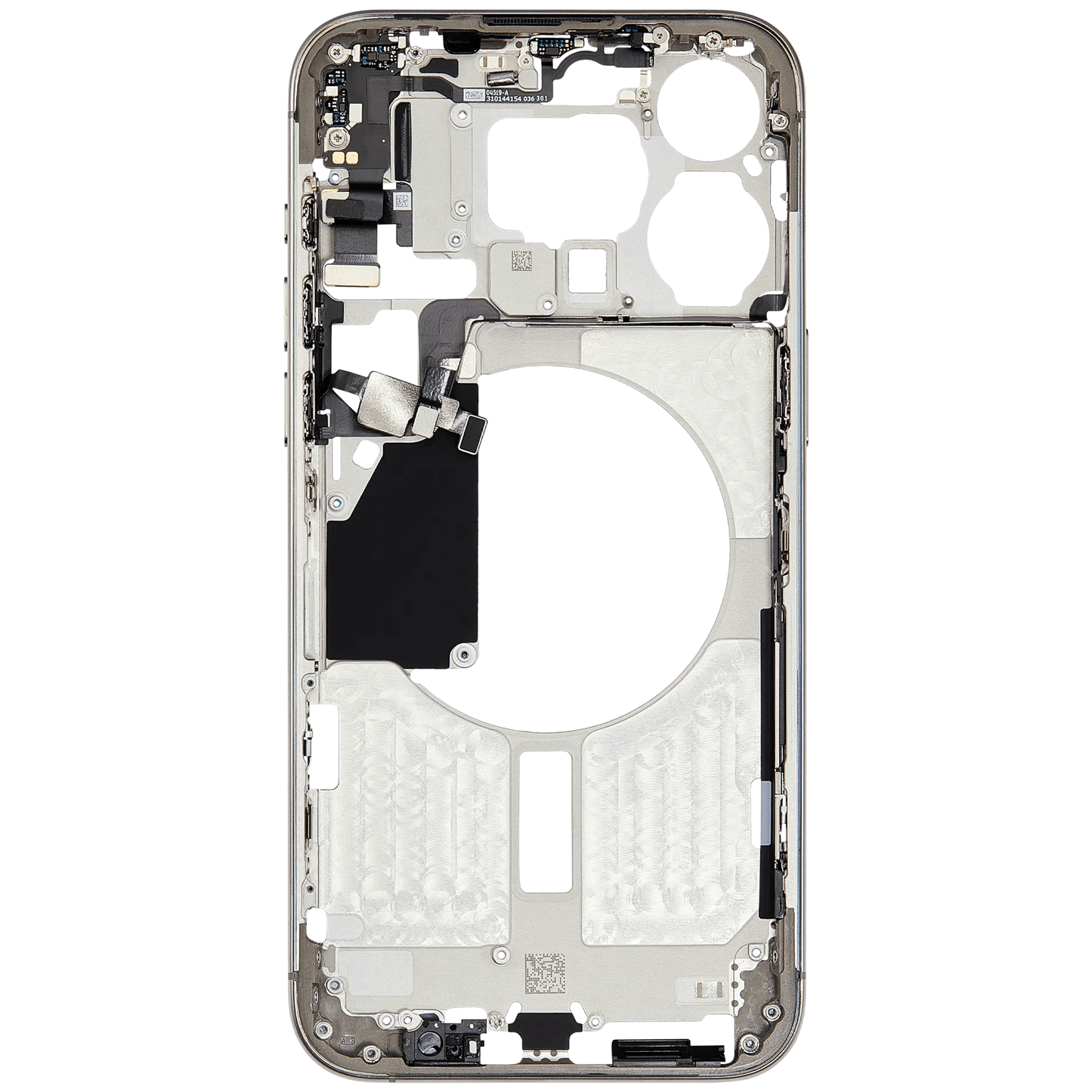 Mid-Frame Housing W/ Small Parts For iPhone 15 Pro Max (EU / Global Version) ( Pull) (Natural Titanium)