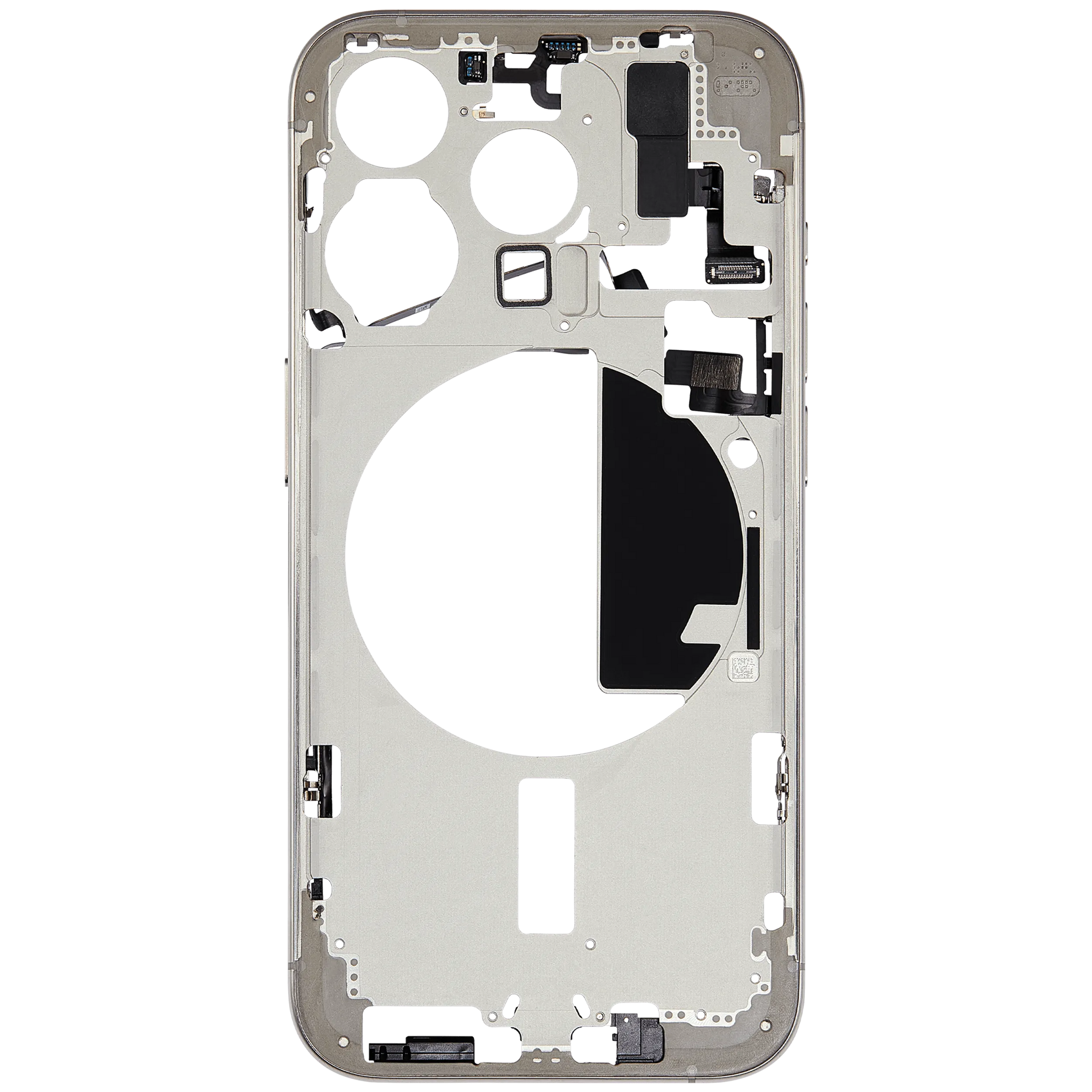 Mid-Frame Housing W/ Small Parts For iPhone 15 Pro (EU / Global Version) (Pull) (Natural Titanium)
