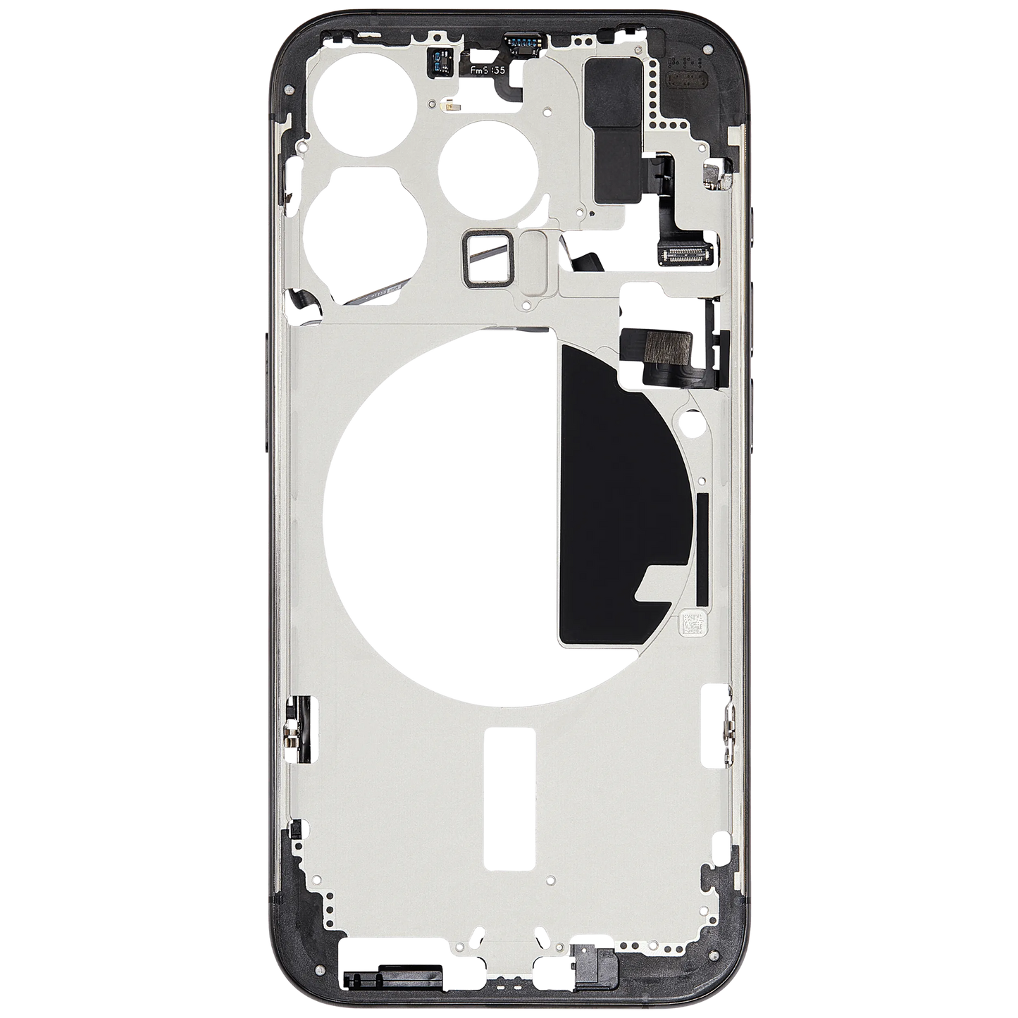 Mid-Frame Housing W/ Small Parts For iPhone 15 Pro (EU / Global Version) (Pull) (Black Titanium)