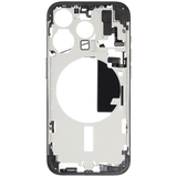 Mid-Frame Housing W/ Small Parts For iPhone 15 Pro (EU / Global Version) (Pull) (Black Titanium)