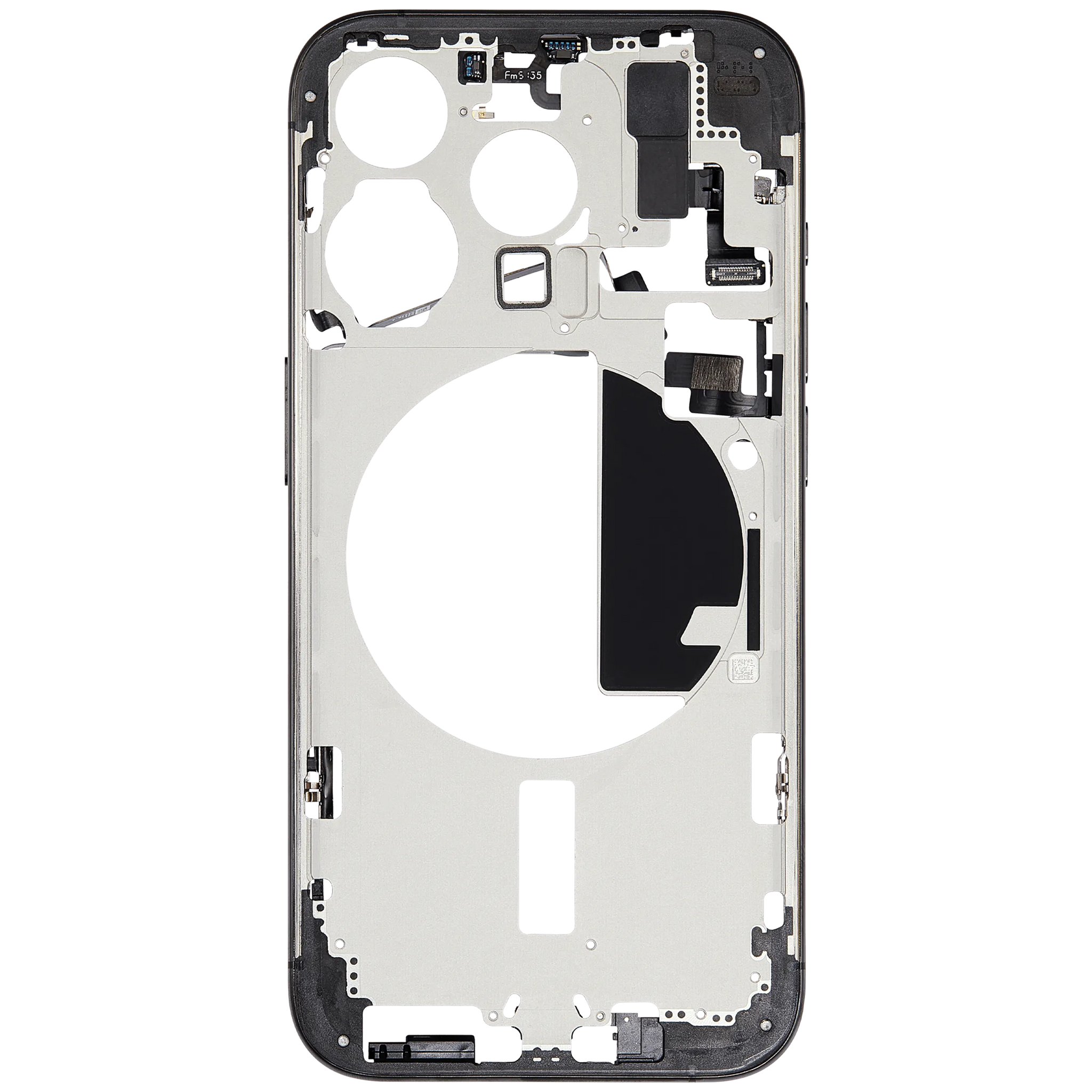 Mid-Frame Housing W/ Small Parts For iPhone 15 Pro (EU / Global Version) (Pull) (Black Titanium)