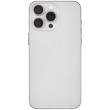 Back Housing W/ Small Parts For iPhone 15 Pro Max (US Version) (Pull) (White Titanium)