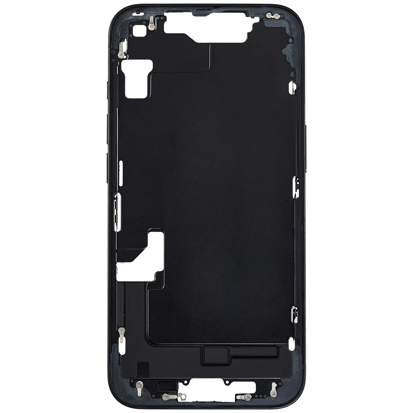 Mid-Frame Housing W/ Small Parts For iPhone 16e (EU / Global Version) (Pull) (Black)