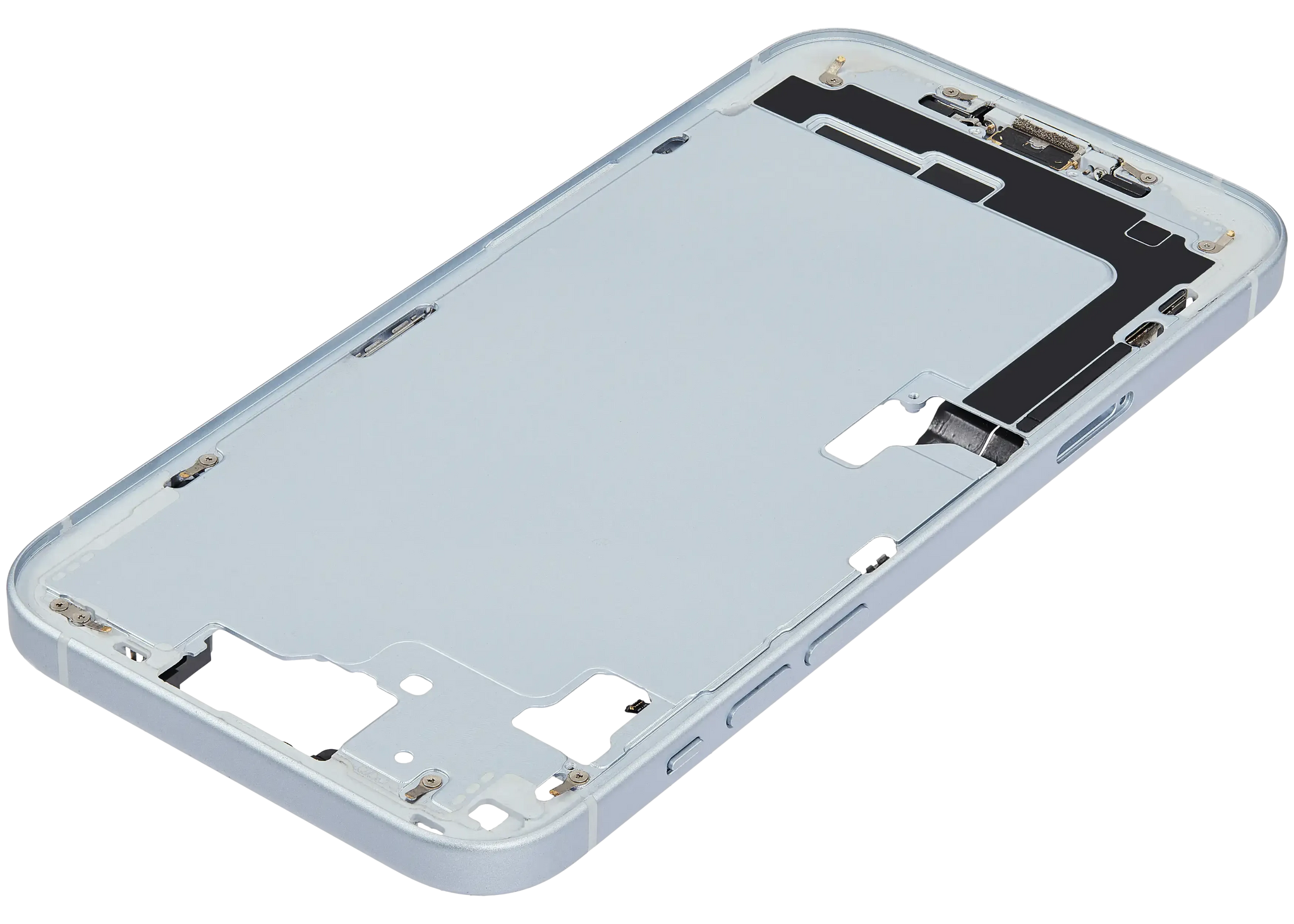Mid-Frame Housing W/ Charging Port Flex & Small Parts For iPhone 15 Plus (EU / Global Version) (Pull) (Blue)