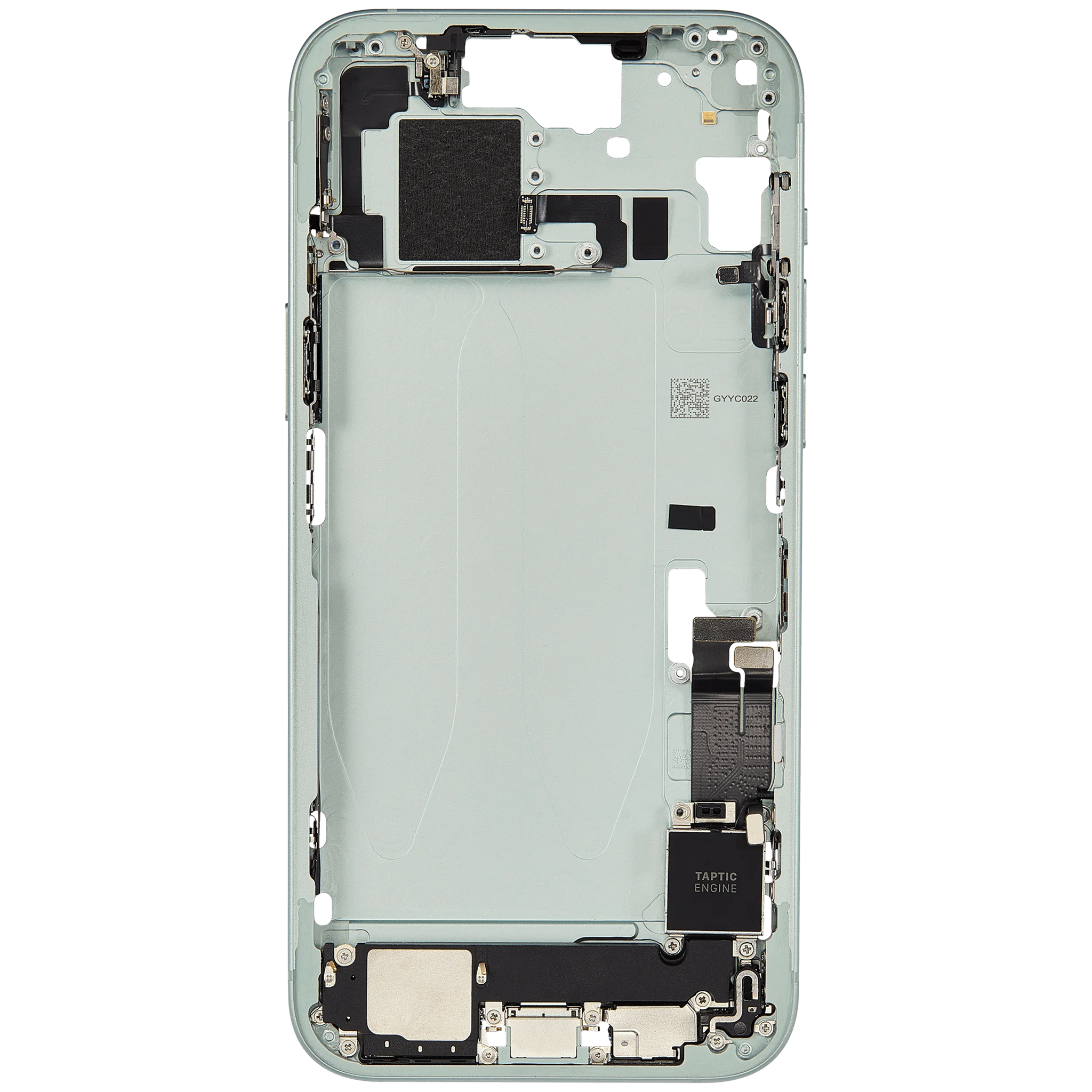 Mid-Frame Housing W/ Charging Port Flex & Small Parts For iPhone 15 Plus (EU / Global Version) (Pull) (Green)