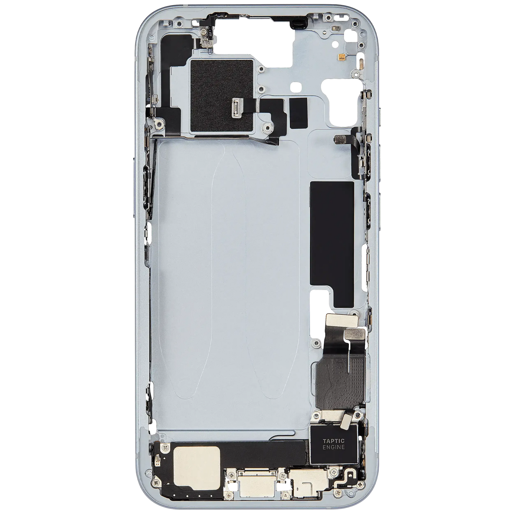 Mid-Frame Housing W/ Charging Port Flex & Small Parts For iPhone 15 (EU / Global Version) (Pull) (Blue)