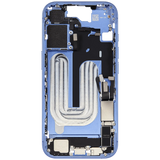 Mid-Frame Housing W/ Charging Port Flex & Small Parts For iPhone 16 (EU / Global Version) (Pull) (Ultramarine)