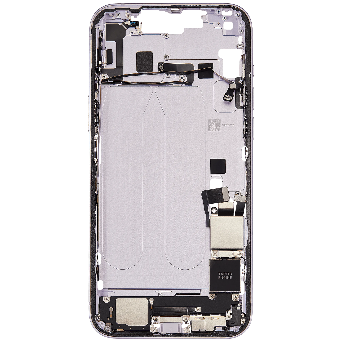 Mid-Frame Housing W/ Charging Port Flex & Small Parts For iPhone 14 Plus (US Version) (Pull) (Purple)