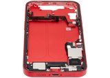 Mid-Frame Housing W/ Charging Port Flex & Small Parts For iPhone 14 (US Version) (Pull) (Red)