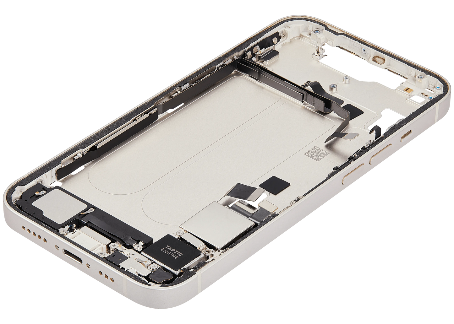 Mid-Frame Housing W/ Charging Port Flex & Small Parts For iPhone 14 (US Version) (Pull) (Starlight)