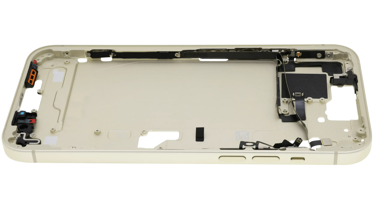 Mid-Frame Housing W/ Small Parts For iPhone 15 Plus (US Version) (Pull) (Yellow)