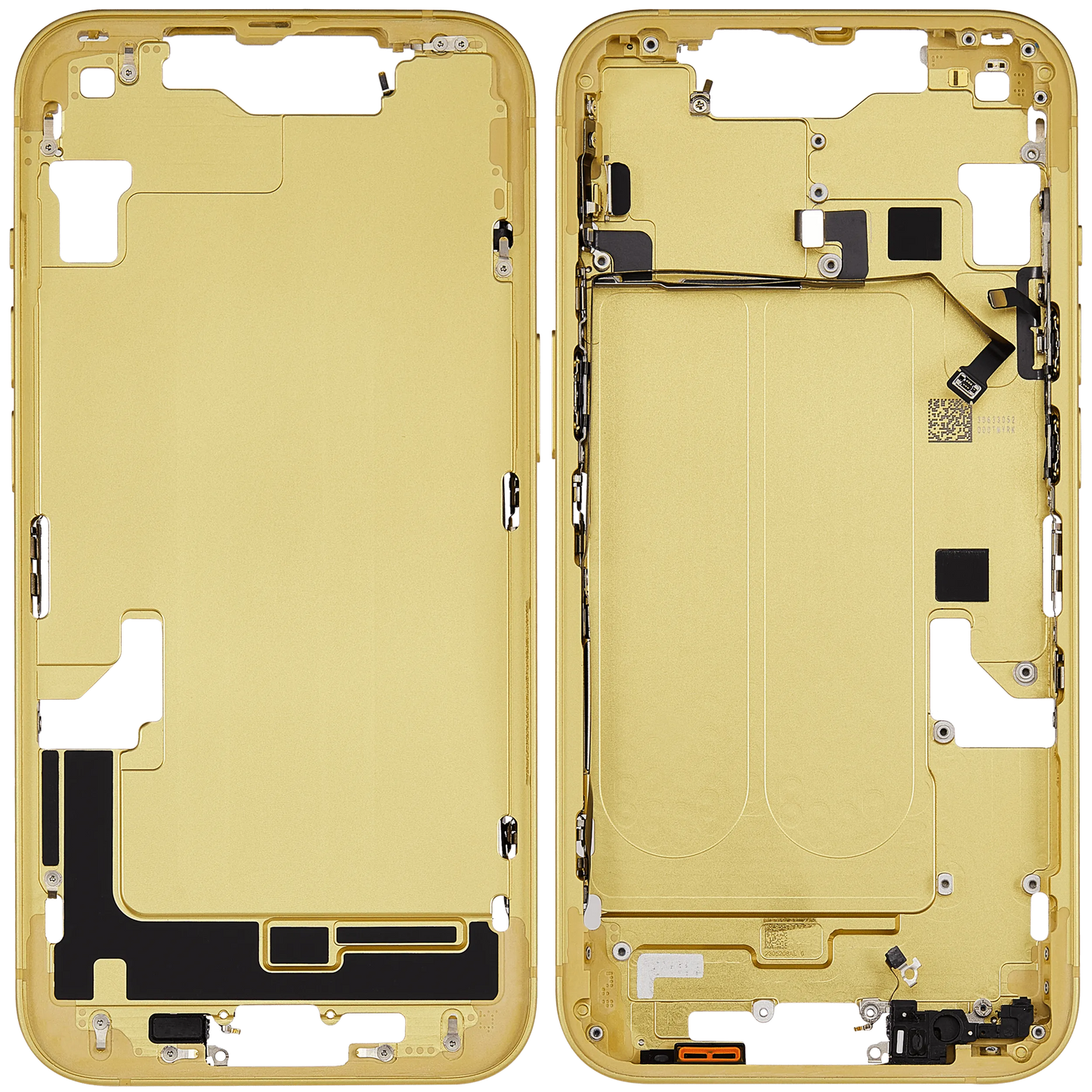 Mid-Frame Housing W/ Small Parts For iPhone 14 (US Version) (Pull) (Yellow)