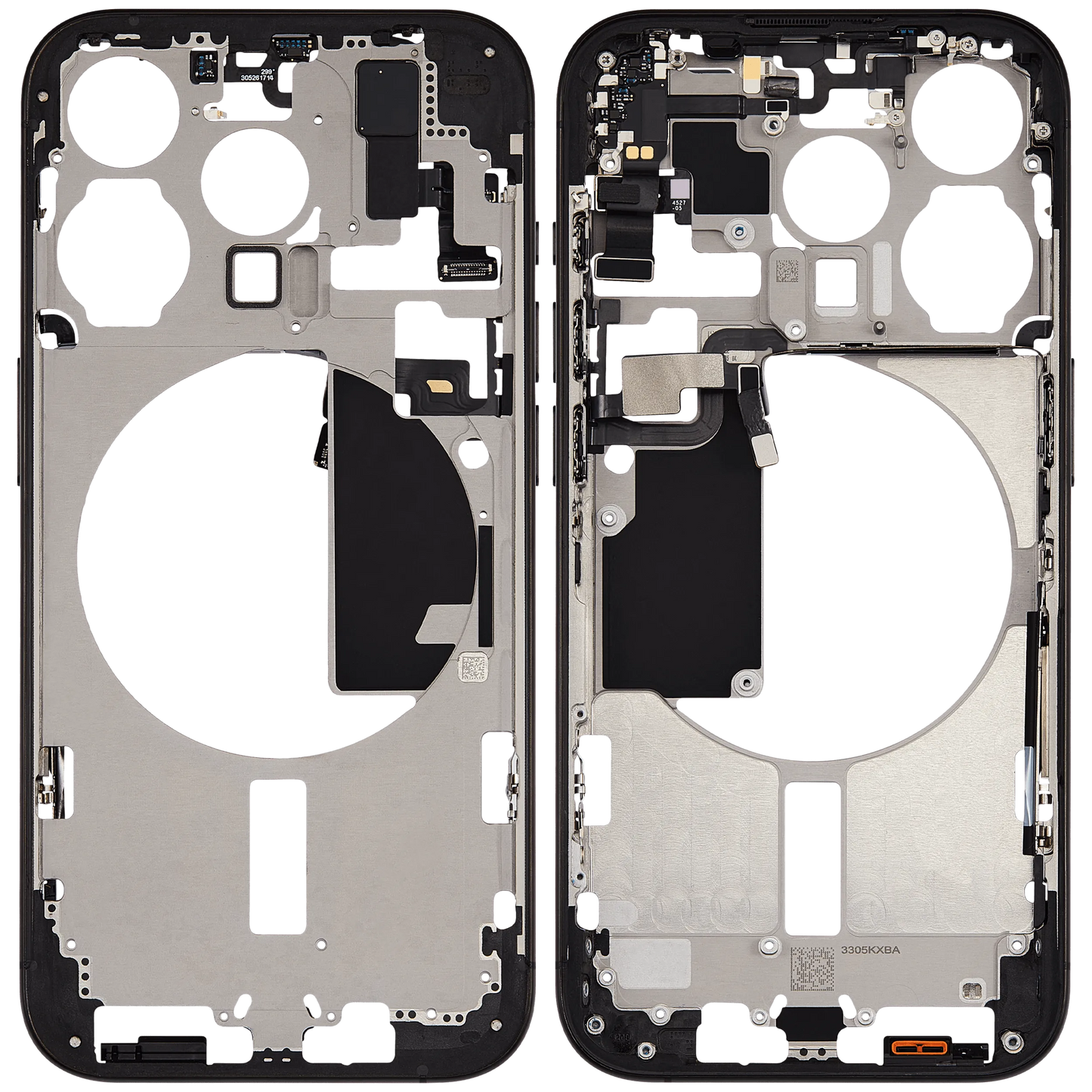 Mid-Frame Housing W/ Small Parts For iPhone 15 Pro (US Version) (Pull) (Black Titanium)