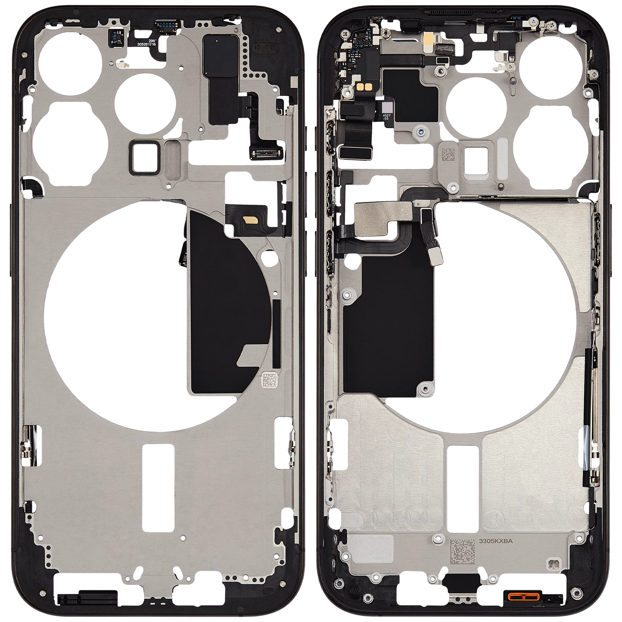 Mid-Frame Housing W/ Small Parts For iPhone 15 Pro (US Version) (Pull) (Black Titanium)