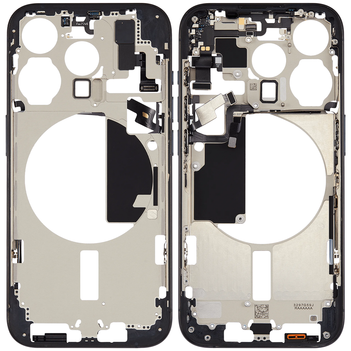 Mid-Frame Housing W/ Small Parts For iPhone 15 Pro (US Version) (Pull) (Blue Titanium)