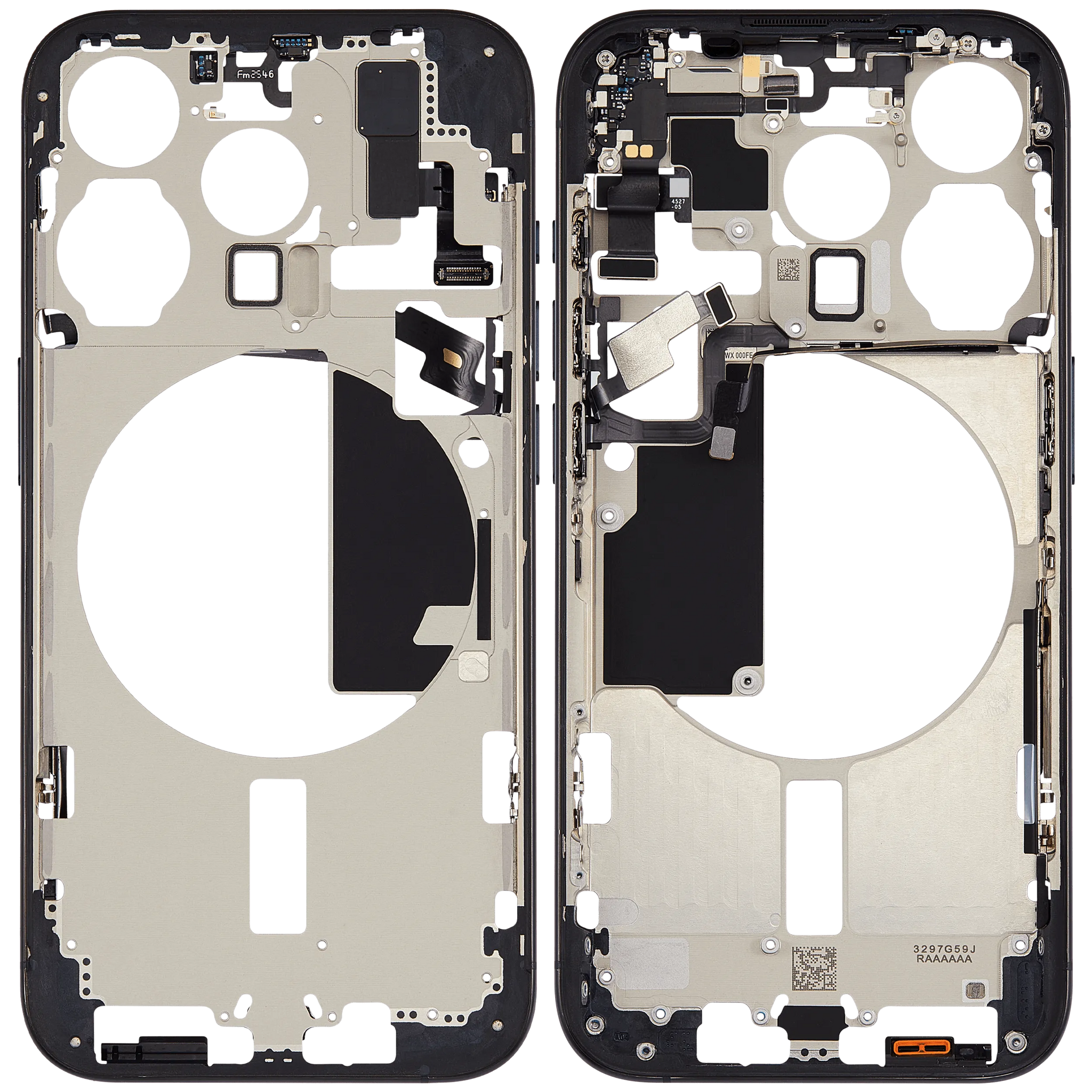 Mid-Frame Housing W/ Small Parts For iPhone 15 Pro (US Version) (Pull) (Blue Titanium)