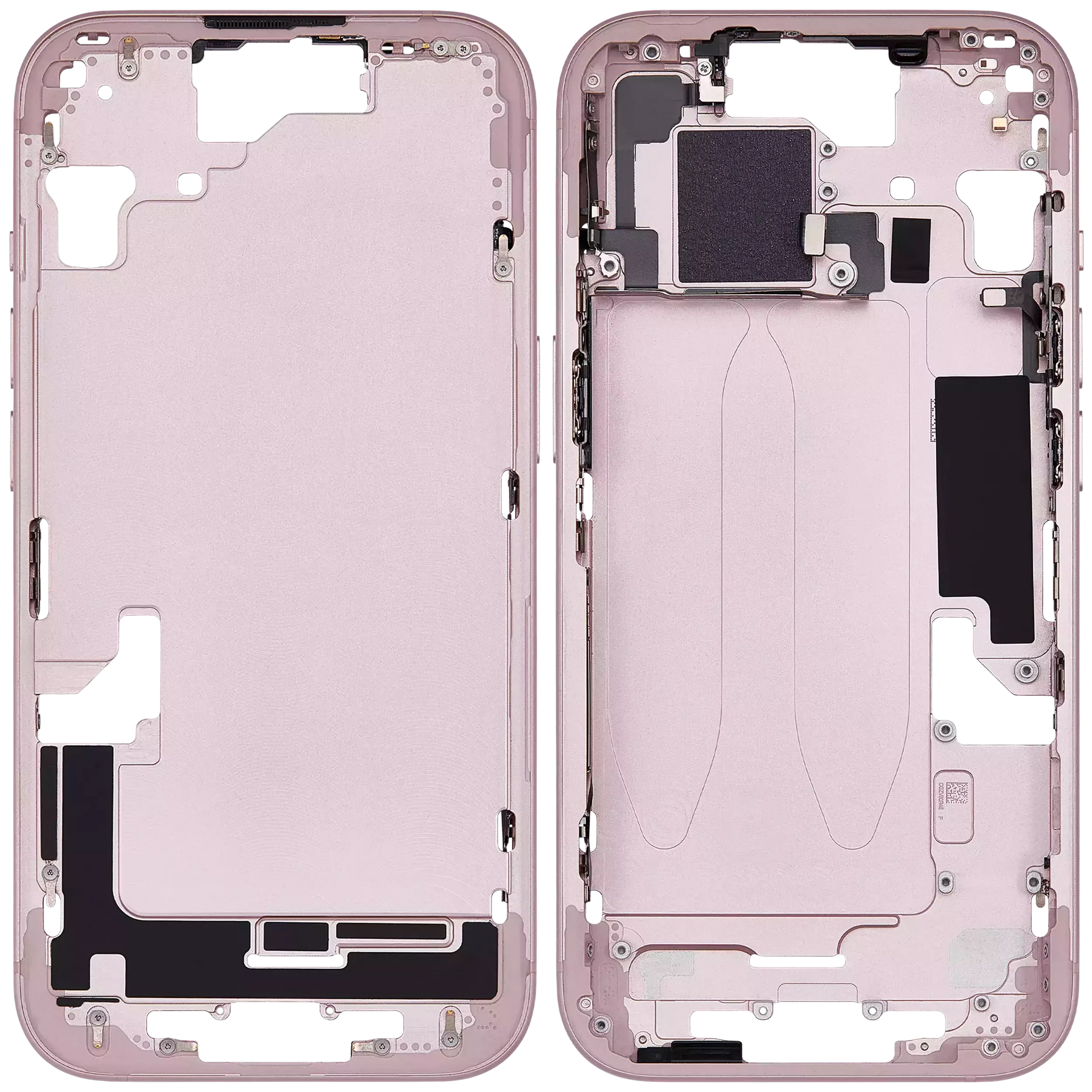 Mid-Frame Housing W/ Small Parts For iPhone 15 (EU / Global Version) (Pull) (Pink)