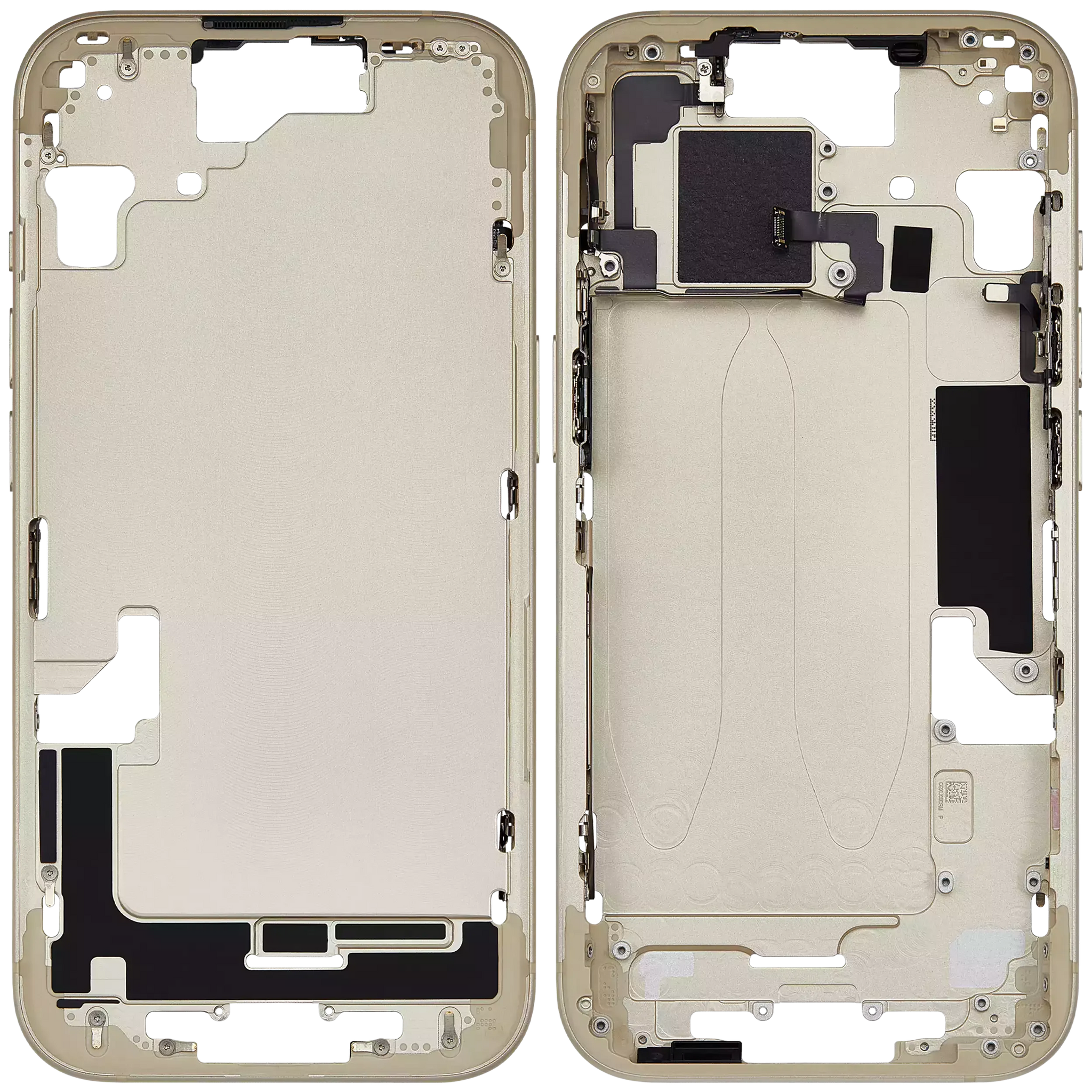 Mid-Frame Housing W/ Small Parts For iPhone 15 (EU / Global Version) (Pull) (Yellow)
