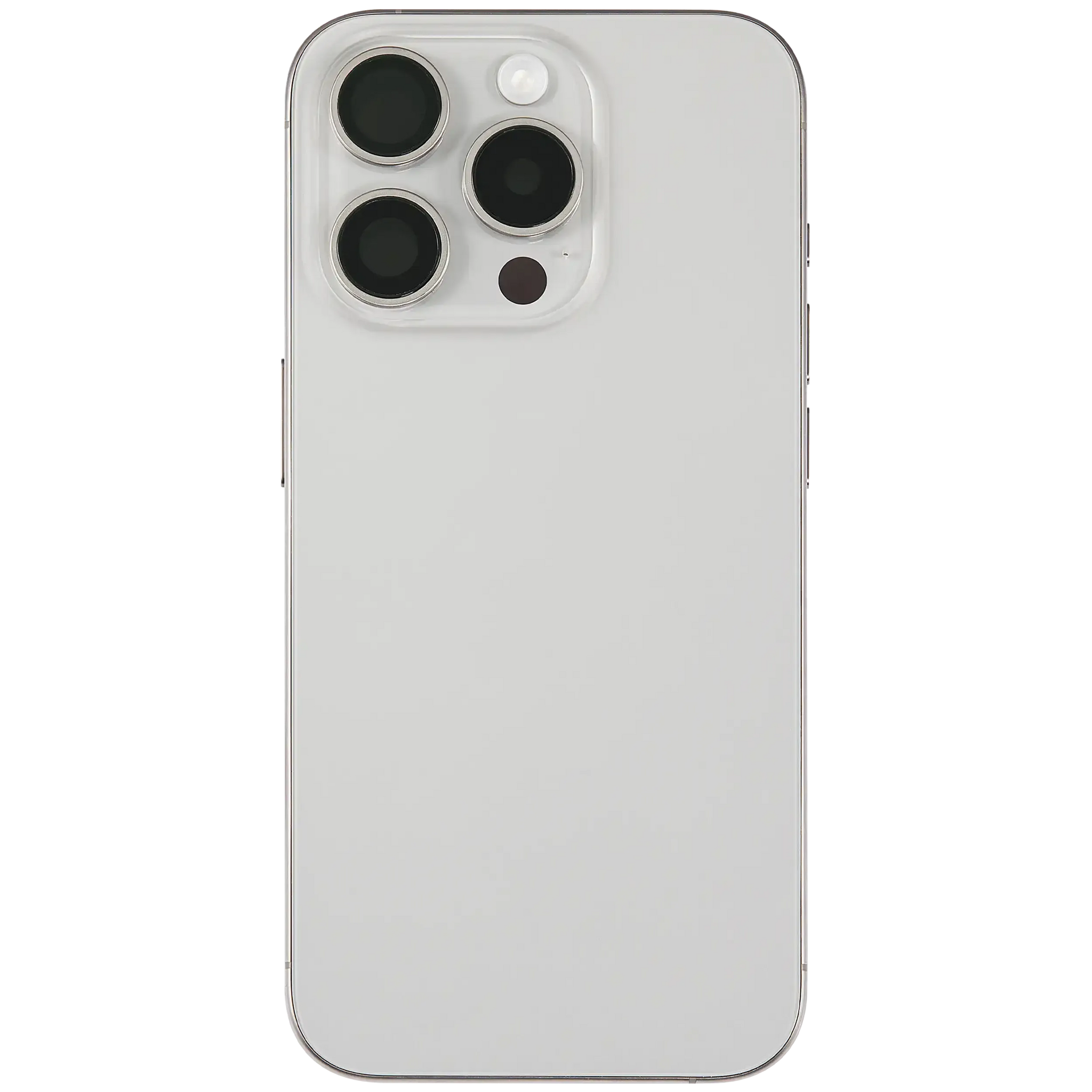 Back Housing W/ Small Parts For iPhone 15 Pro (US Version) (Pull) (White Titanium)