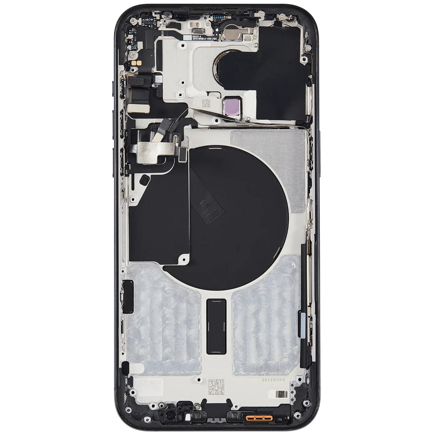 Back Housing W/ Small Parts For iPhone 15 Pro Max (US Version) (Pull) (Black Titanium)