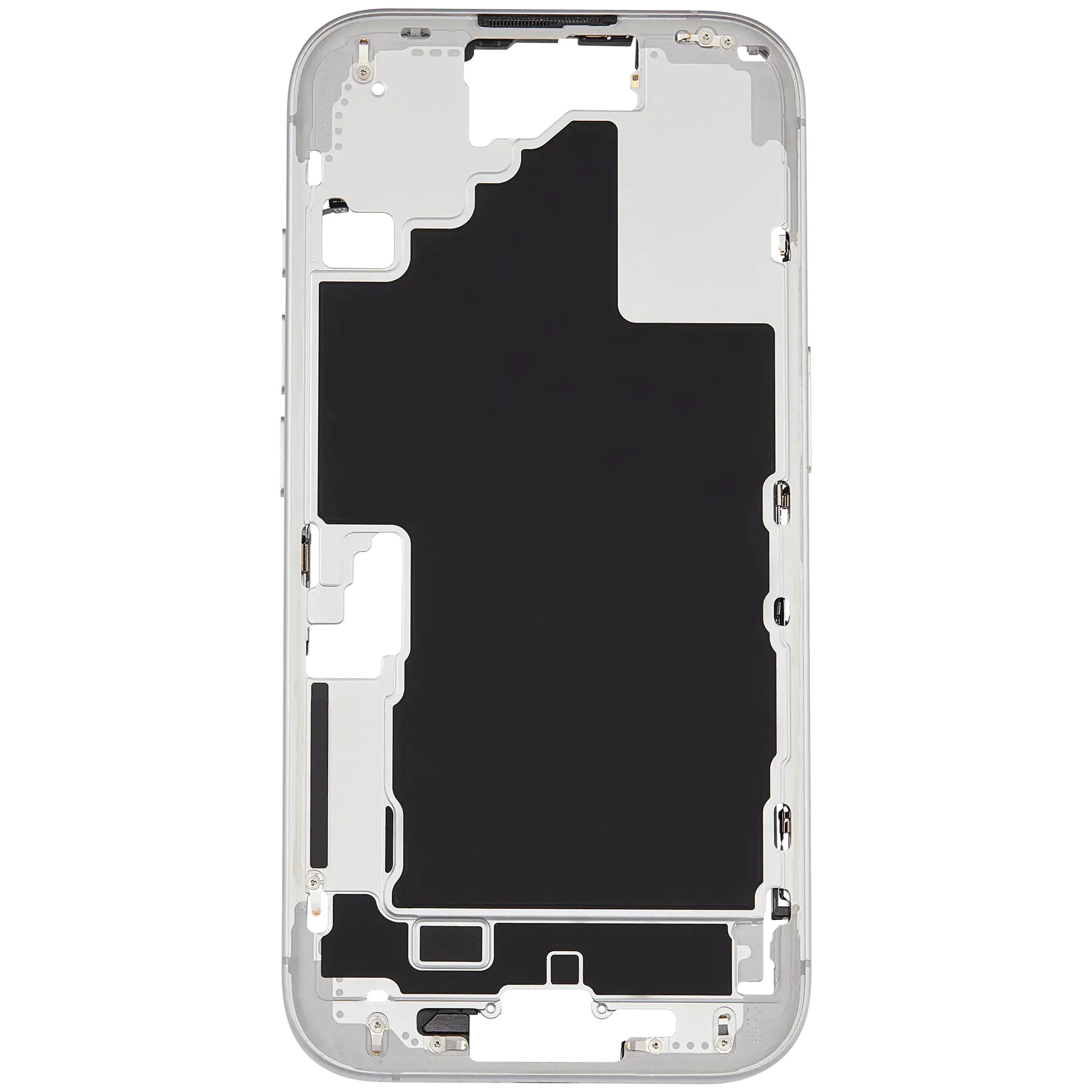 Mid-Frame Housing W/ Small Parts For iPhone 16 (US Version) (Pull) (White)
