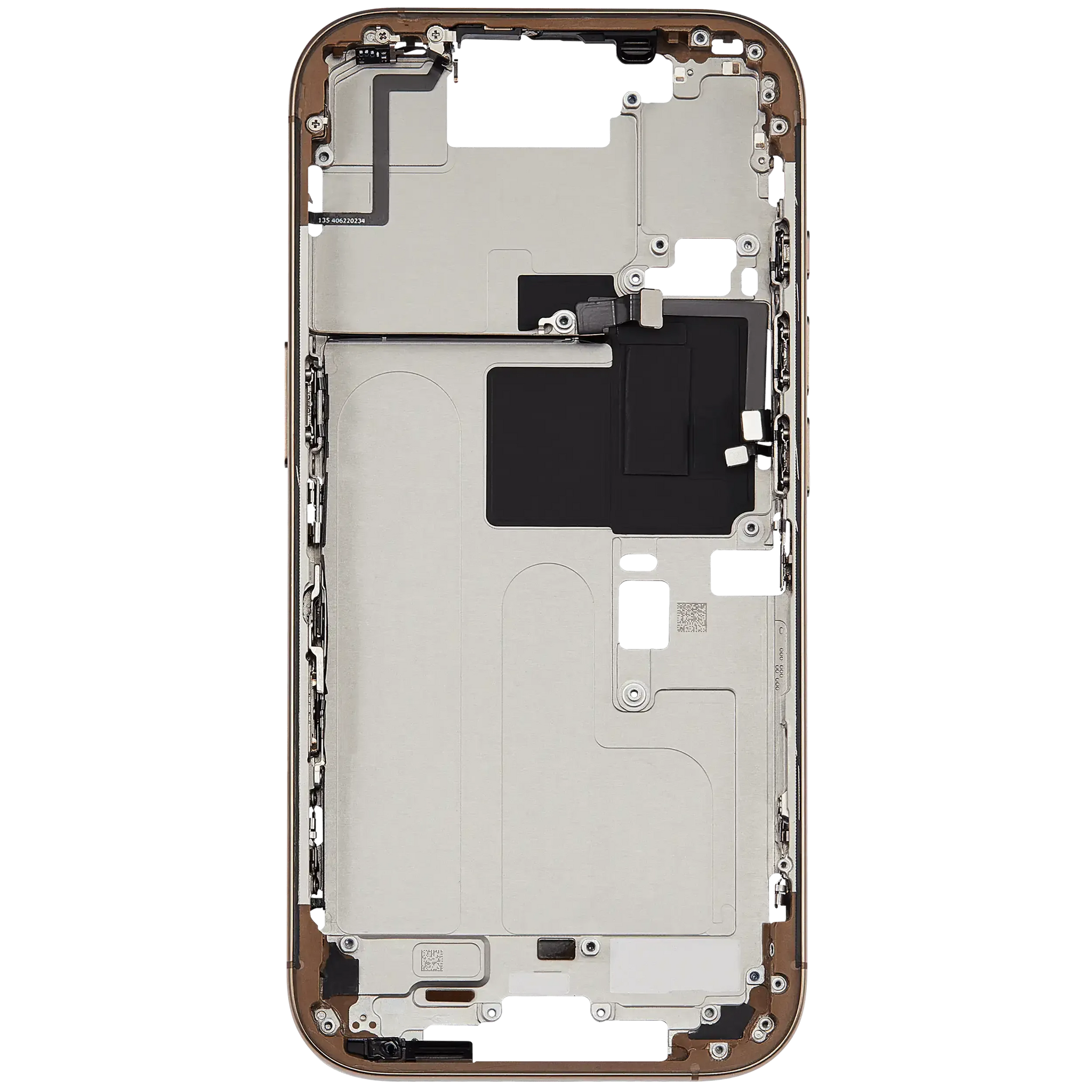 Mid-Frame Housing W/ Small Parts For iPhone 16 Pro (US Version) (Pull) (Desert Titanium)