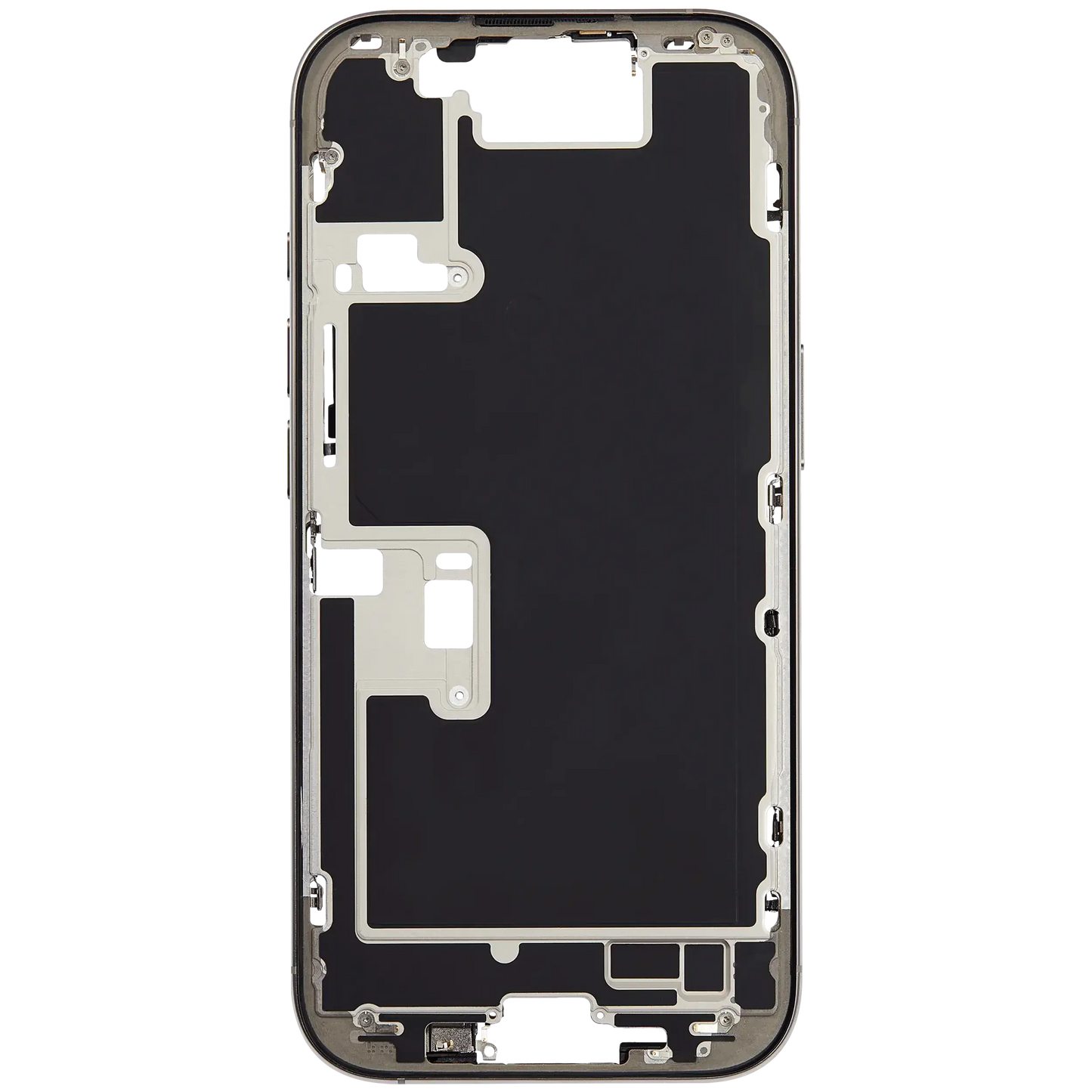 Mid-Frame Housing W/ Small Parts For iPhone 16 Pro (EU / Global Version) (Pull) (Natural Titanium)