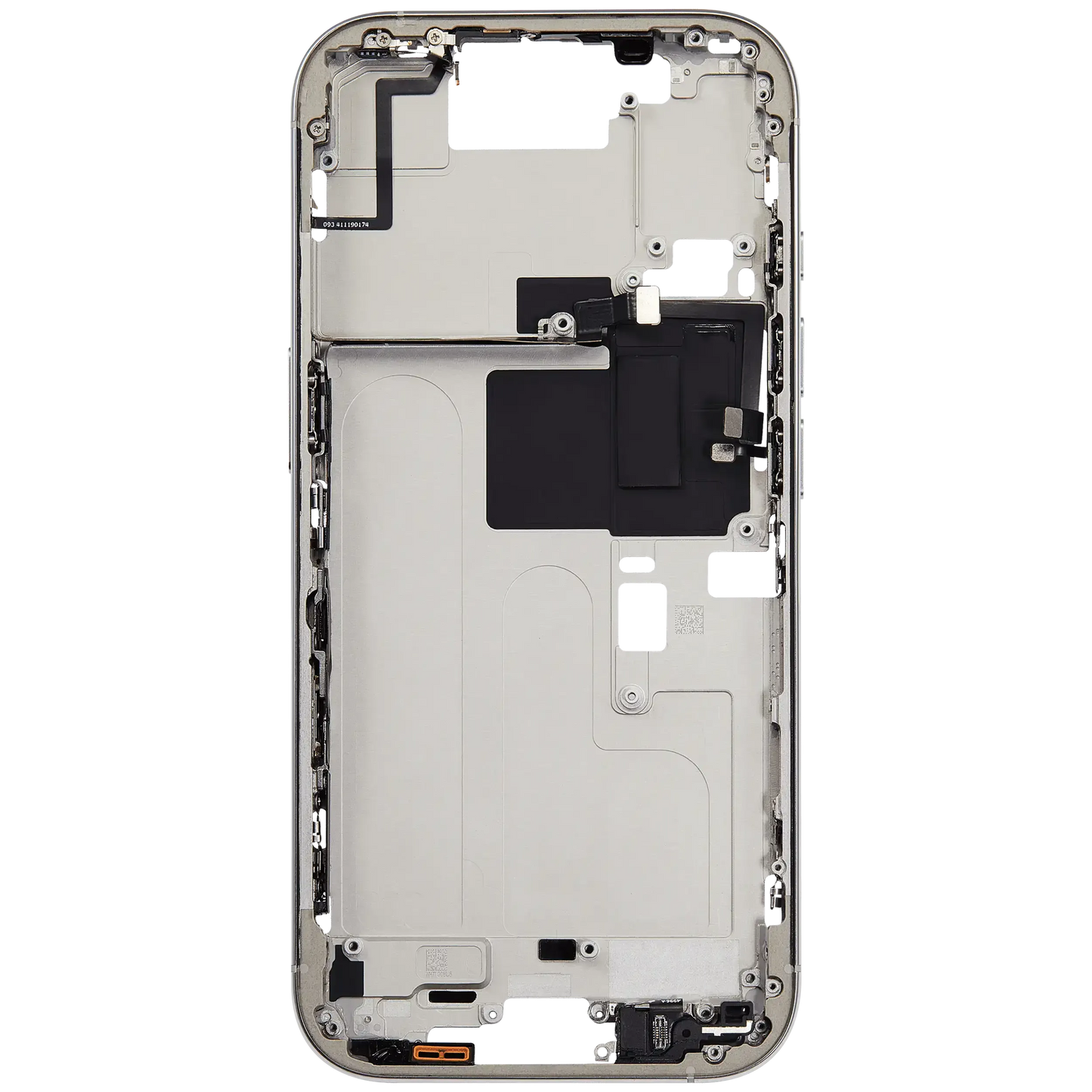 Mid-Frame Housing W/ Small Parts For iPhone 16 Pro (EU / Global Version) (Pull) (White Titanium)