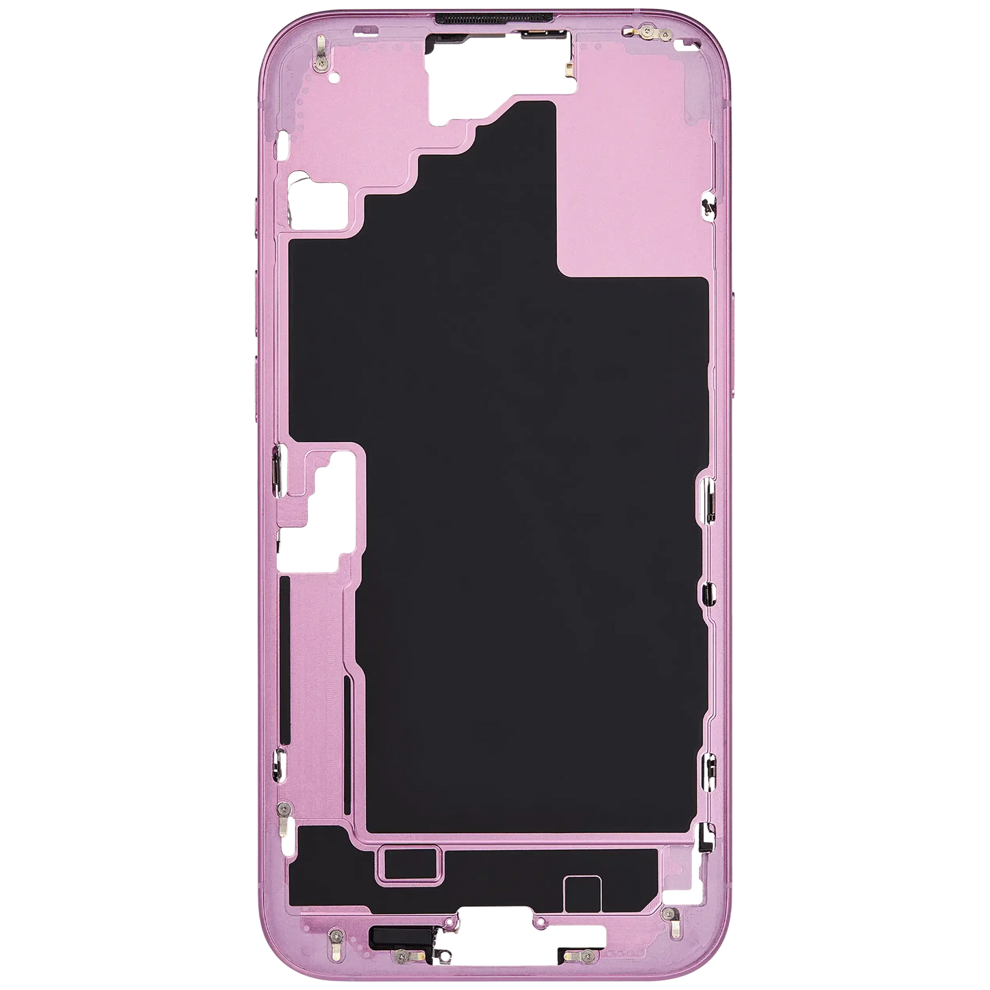 Mid-Frame Housing W/ Small Parts For iPhone 16 Plus (EU / Global Version) (Pull) (Pink)