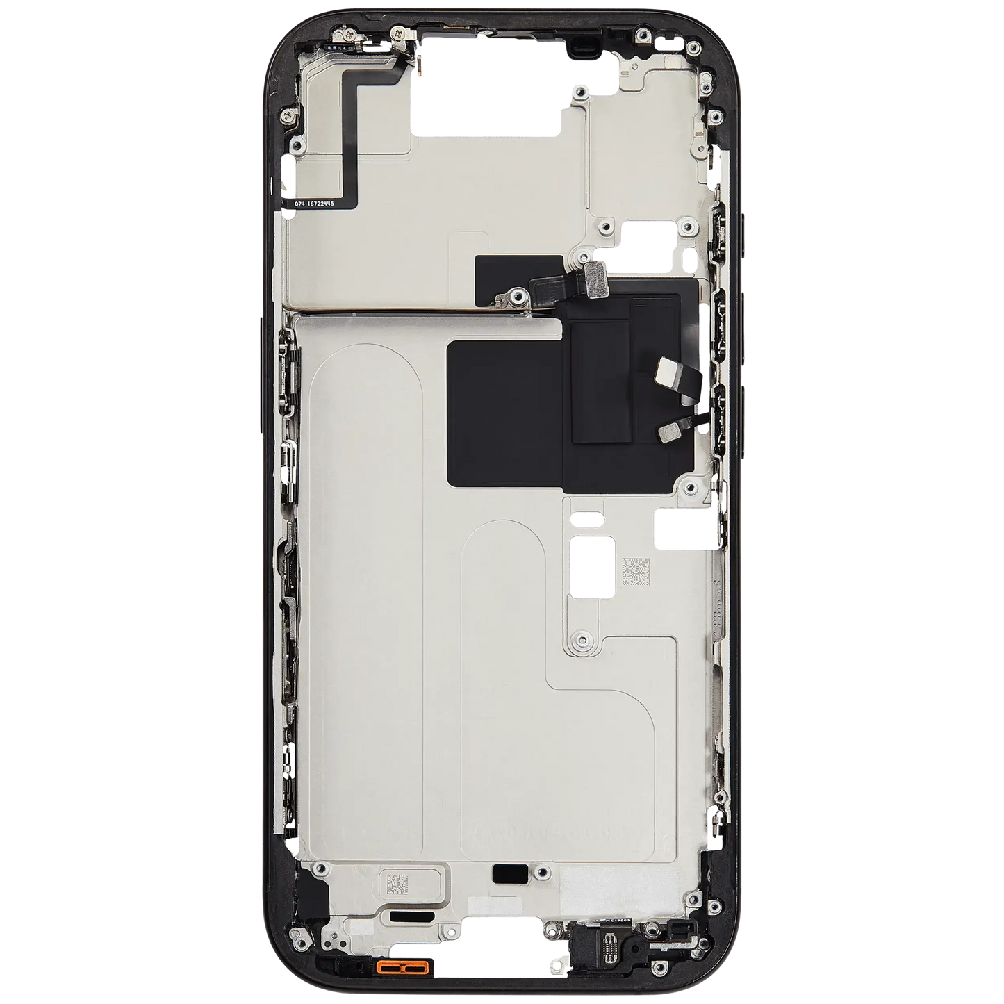 Mid-Frame Housing W/ Small Parts For iPhone 16 Pro (EU / Global Version) (Pull) (Black Titanium)