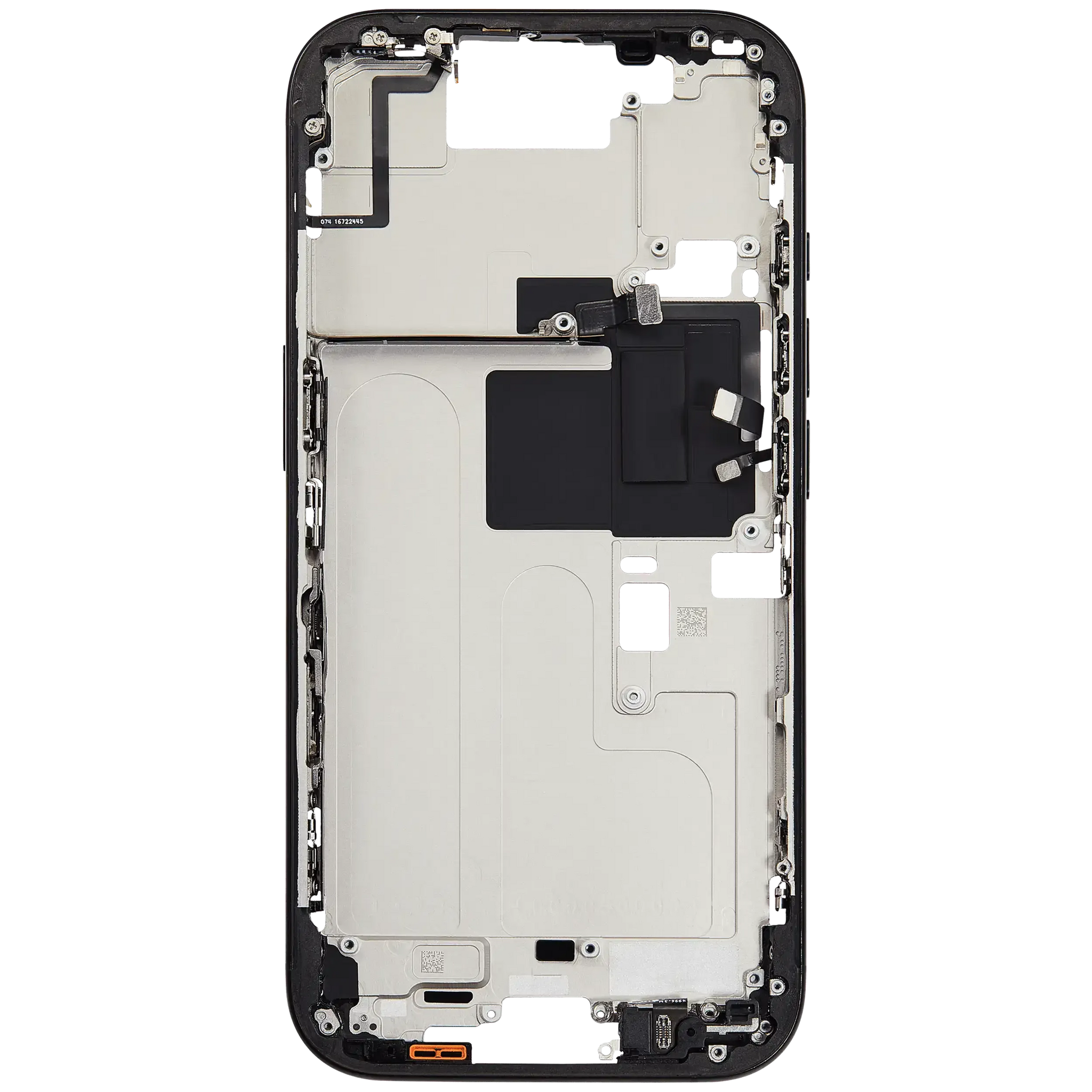 Mid-Frame Housing W/ Small Parts For iPhone 16 Pro (EU / Global Version) (Pull) (Black Titanium)