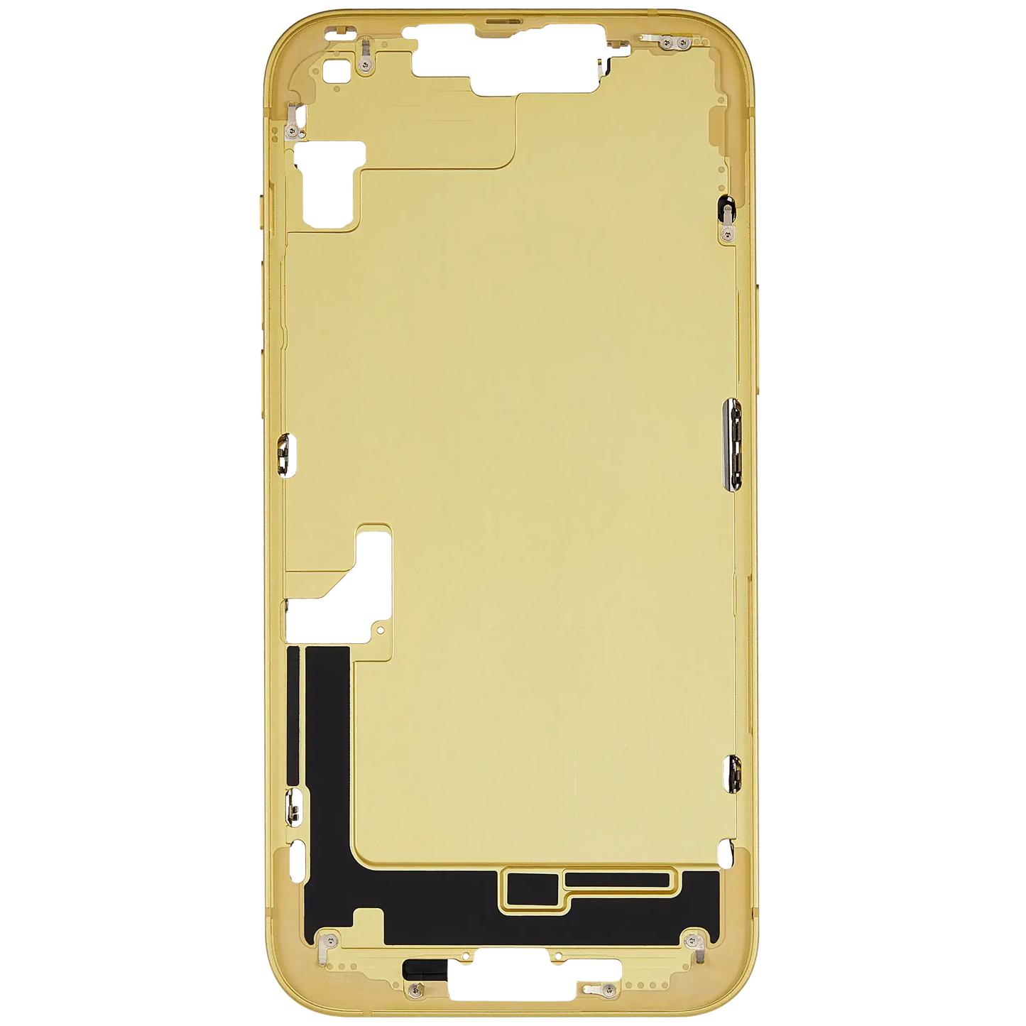 Mid-Frame Housing W/ Charging Port Flex & Small Parts For iPhone 14 Plus (EU / Global Version) (Pull) (Yellow)