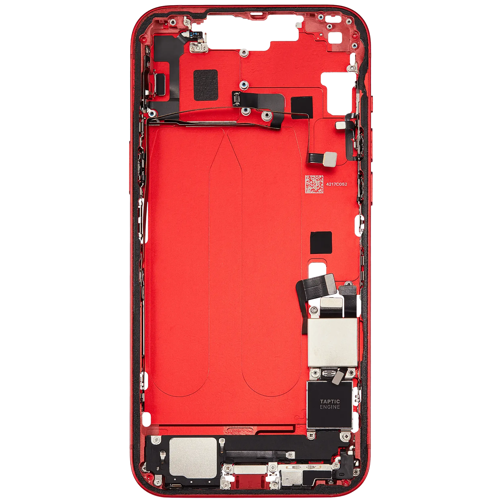 Mid-Frame Housing W/ Charging Port Flex & Small Parts For iPhone 14 Plus (US Version) (Pull) (Red)