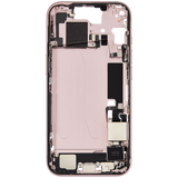 Mid-Frame Housing W/ Charging Port Flex & Small Parts For iPhone 15 (US Version) (Pull) (Pink)