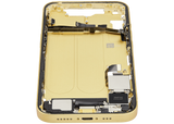 Mid-Frame Housing W/ Charging Port Flex & Small Parts For iPhone 14 (US Version) (Pull) (Yellow)